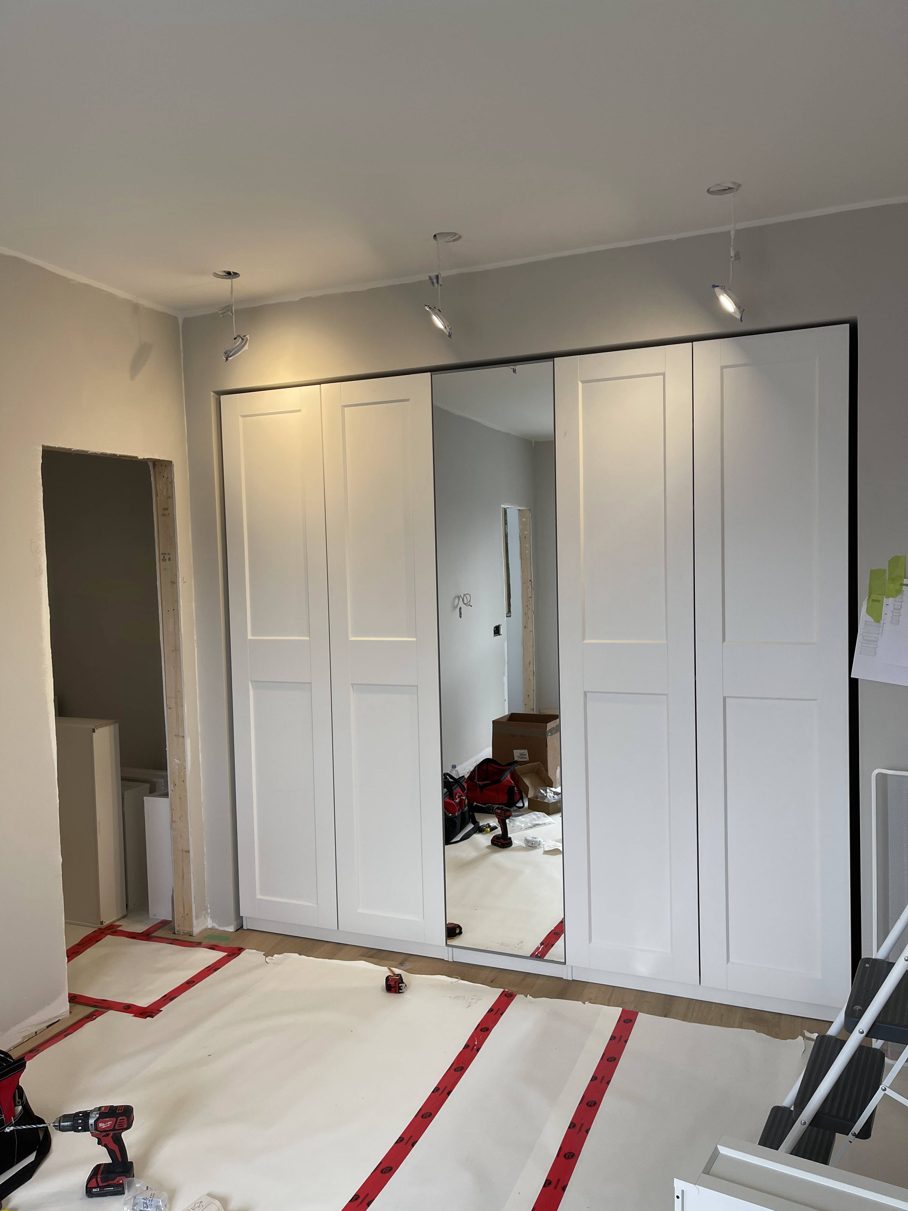 Ikea Pax wardrobes assembled by our handyman