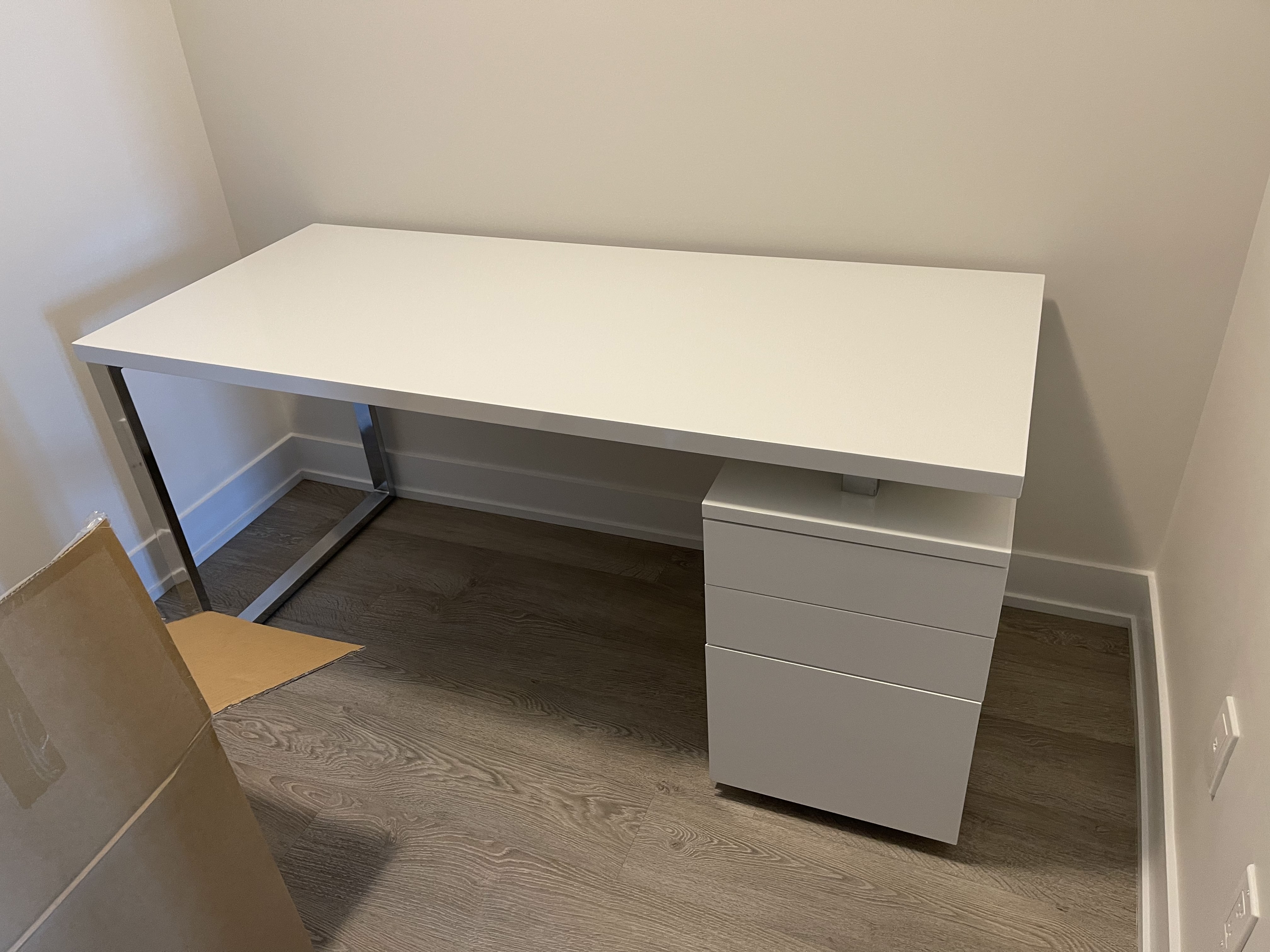 office desk assembled by our handyman