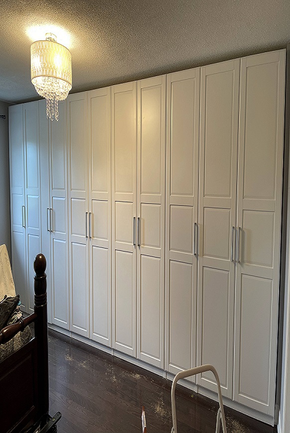 Pax wardrobe assembly by handyman